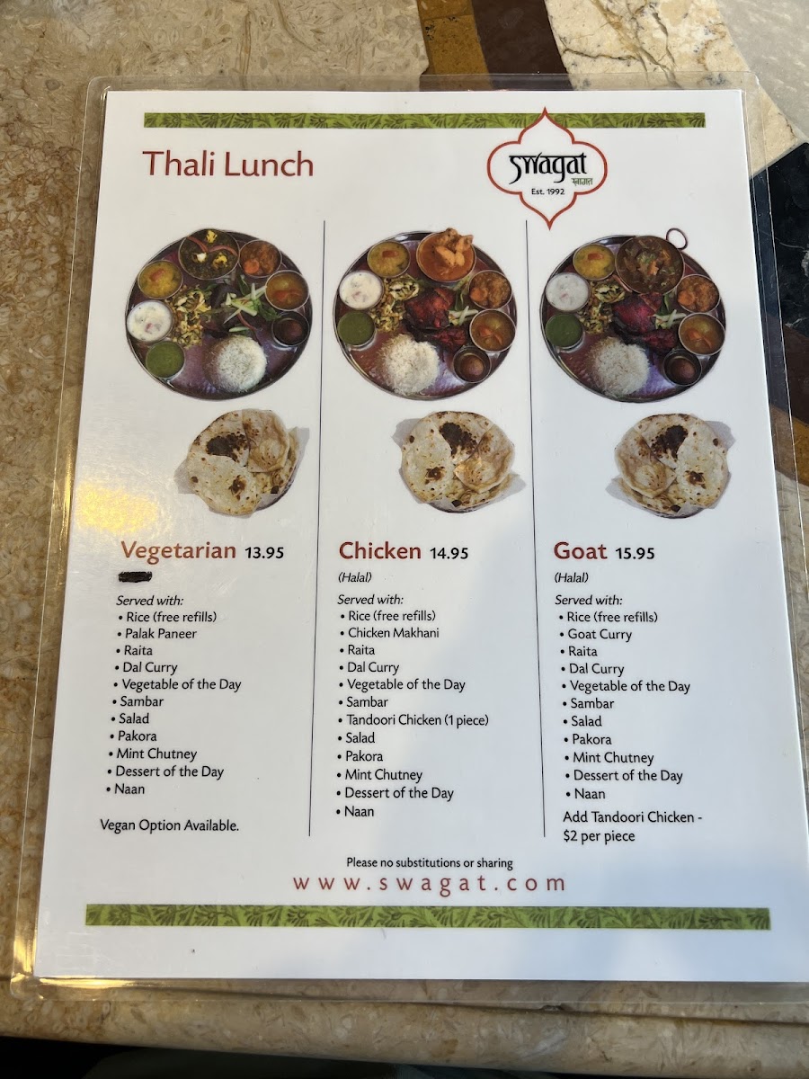 Menu Swagat Indian Cuisine - Hillsboro-7